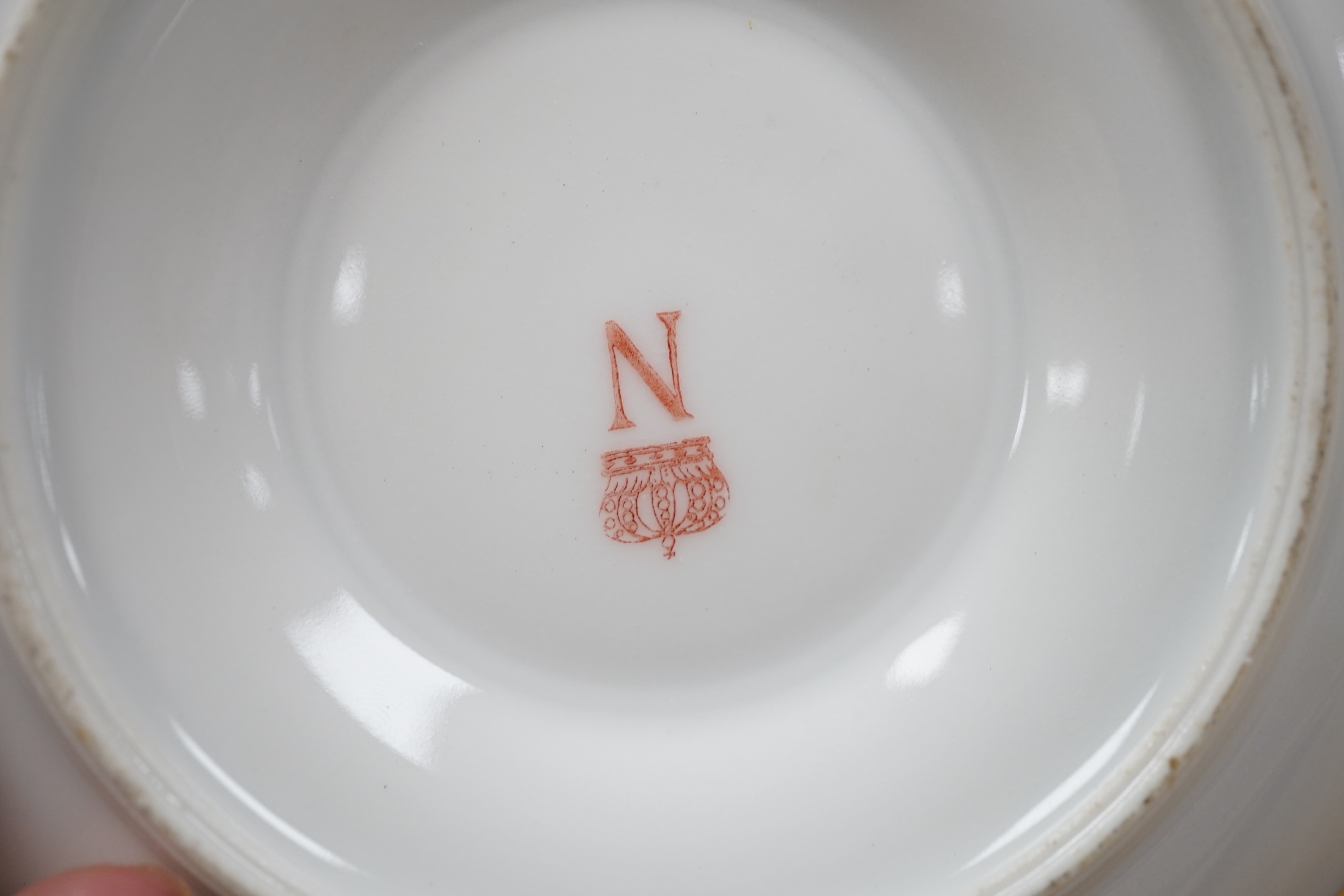 A group of European porcelain tableware to include a pair of figures, Lowestoft jug, Dresden cups etc.